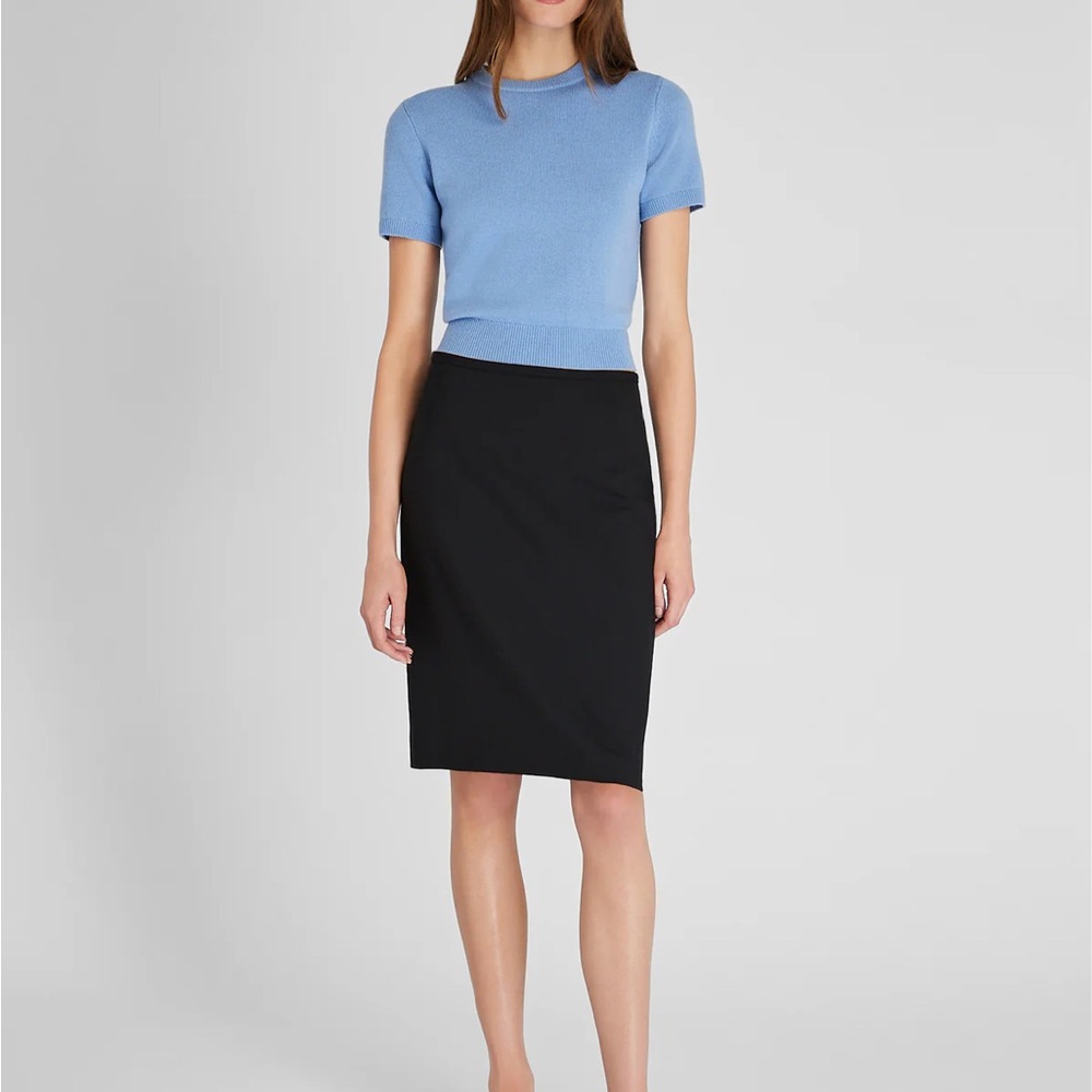 Club Monaco Black Pencil Skirt Knee-Length Casual